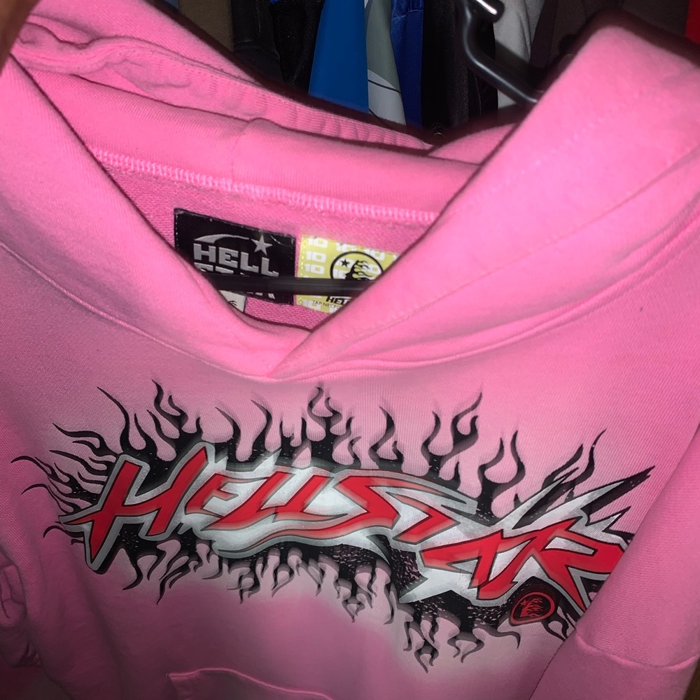Pink Hellstar hoodie, size medium. Shipping only